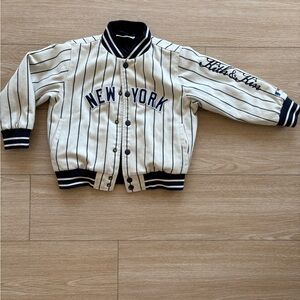 Kith Kids x Yankees Jacket Navy/White - 6Y